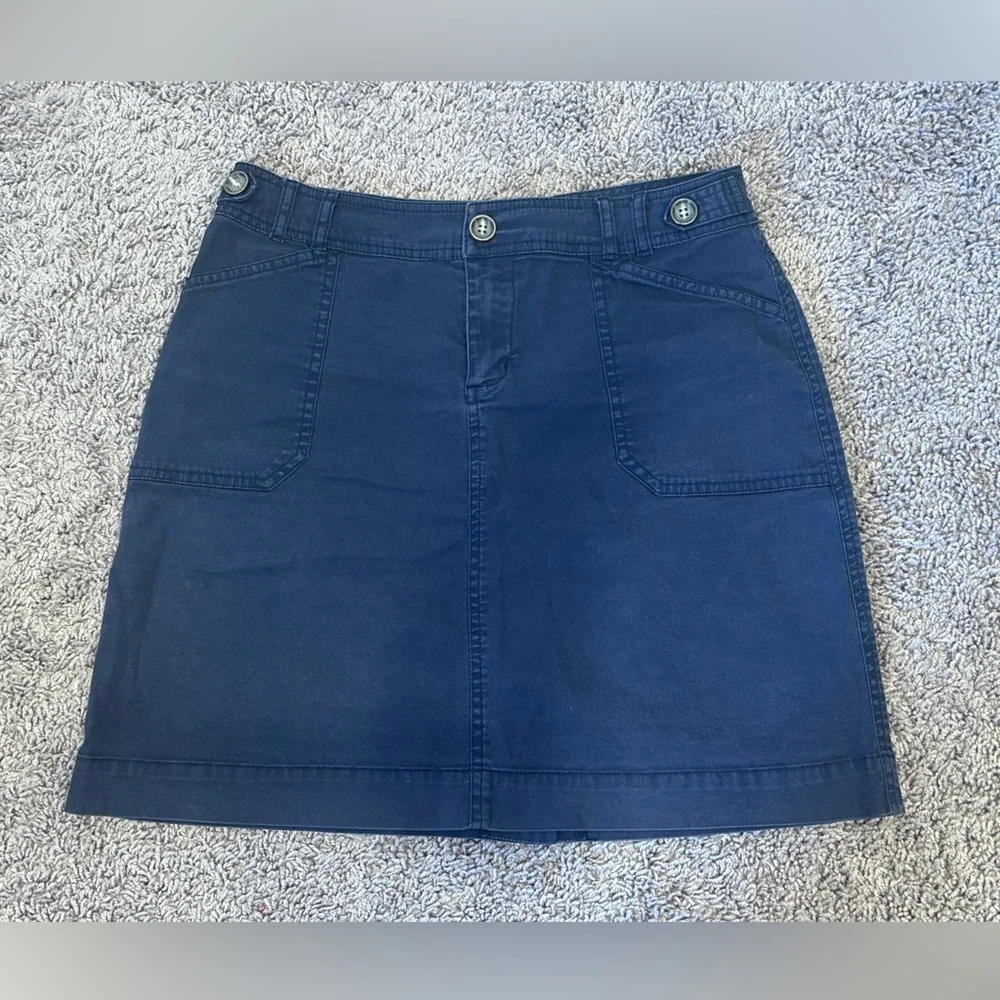 Per Se Navy Utility Pencil Skirt Corporate Siren City Girl Workwear Chic Size 4